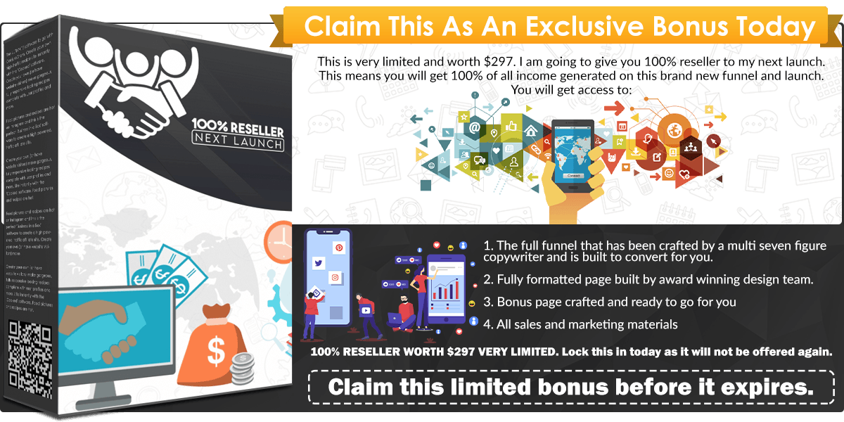 100% Reseller Next Launch infographics