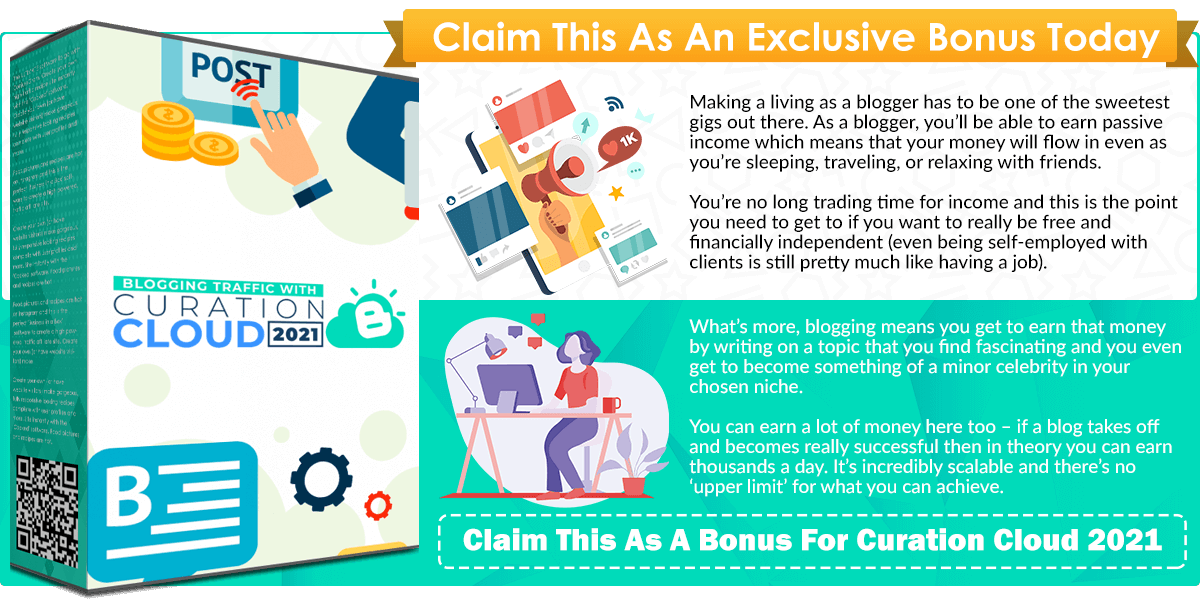 Blogging Traffic With Curation Cloud 2021 infographics