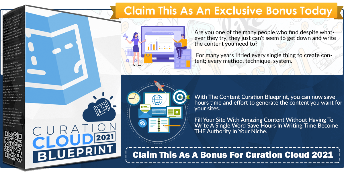 Content Curation 2021 Blueprint infographics