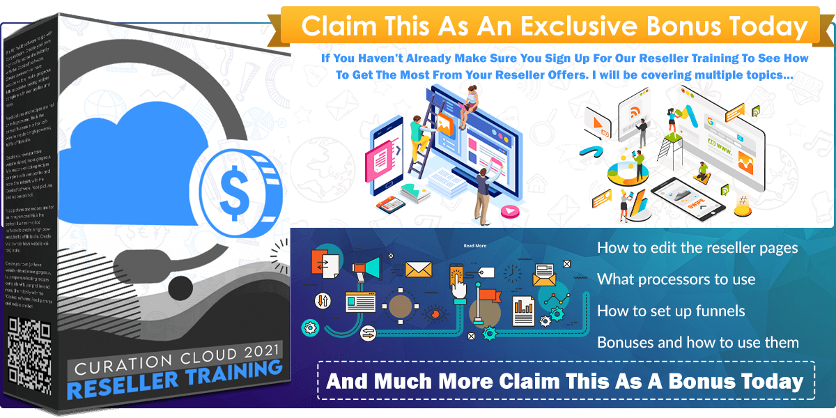 Curation Cloud 2021 Reseller Training infographics