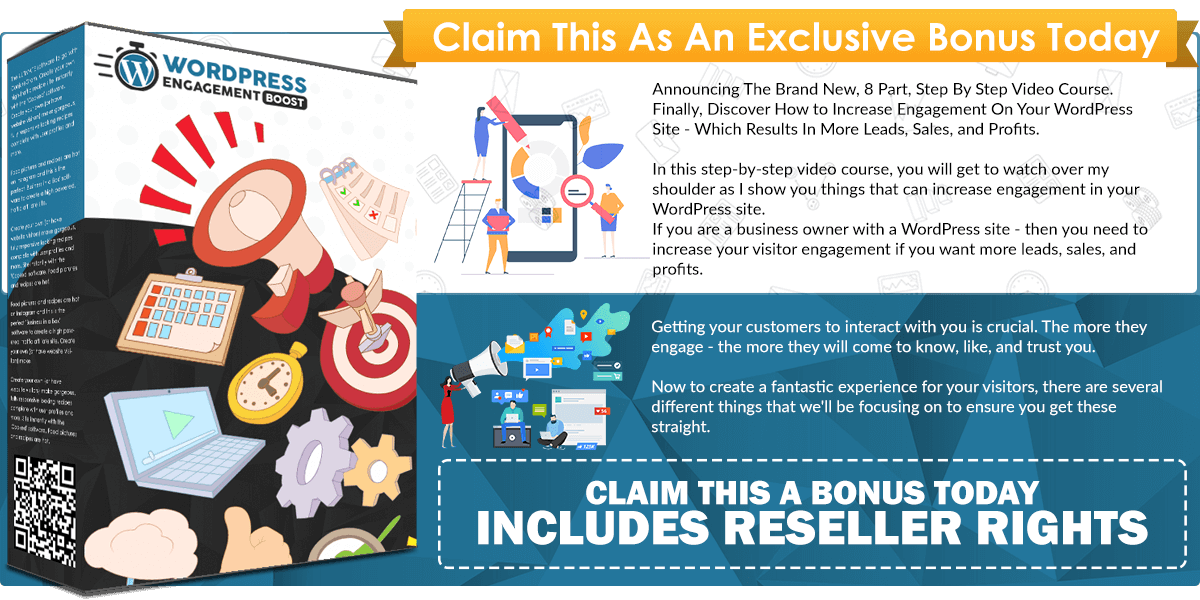 Wordpress Engagement Boost infographics
