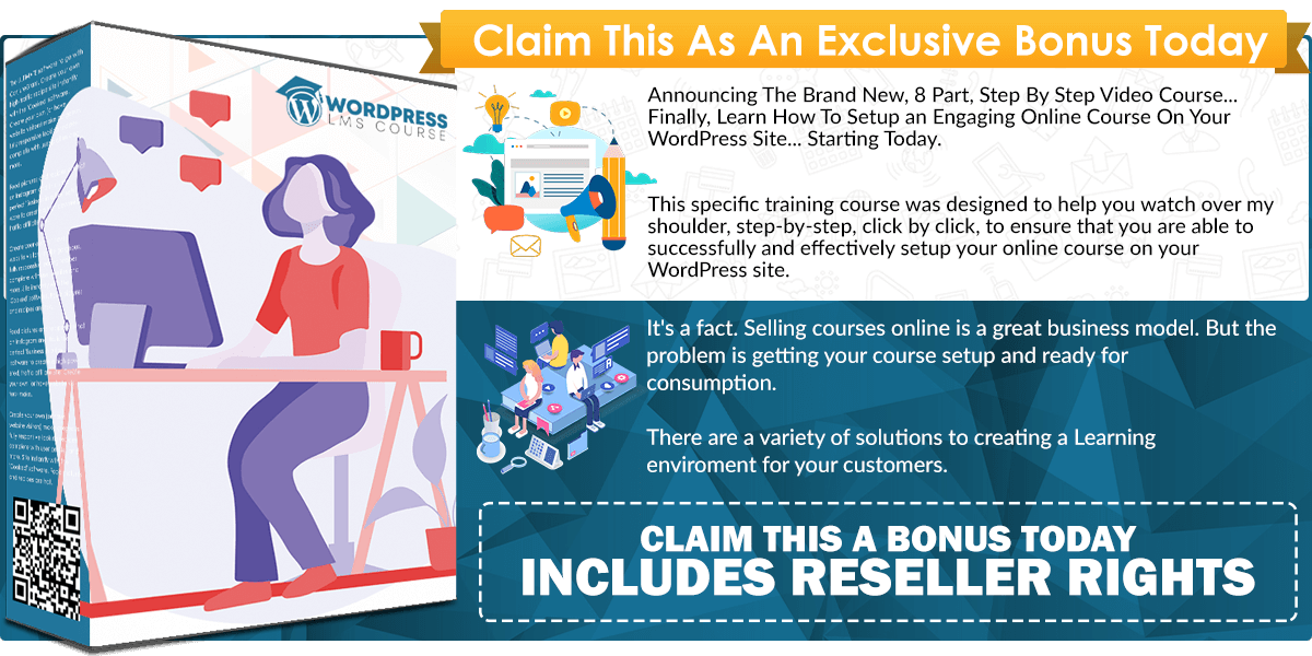 Wordpress LMS Course infographics