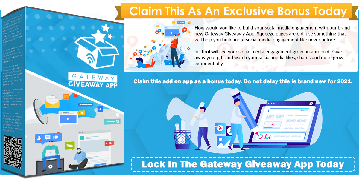 gateway giveaway app infographics