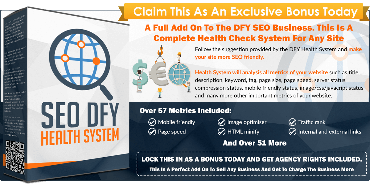 seo dfy health system infographics