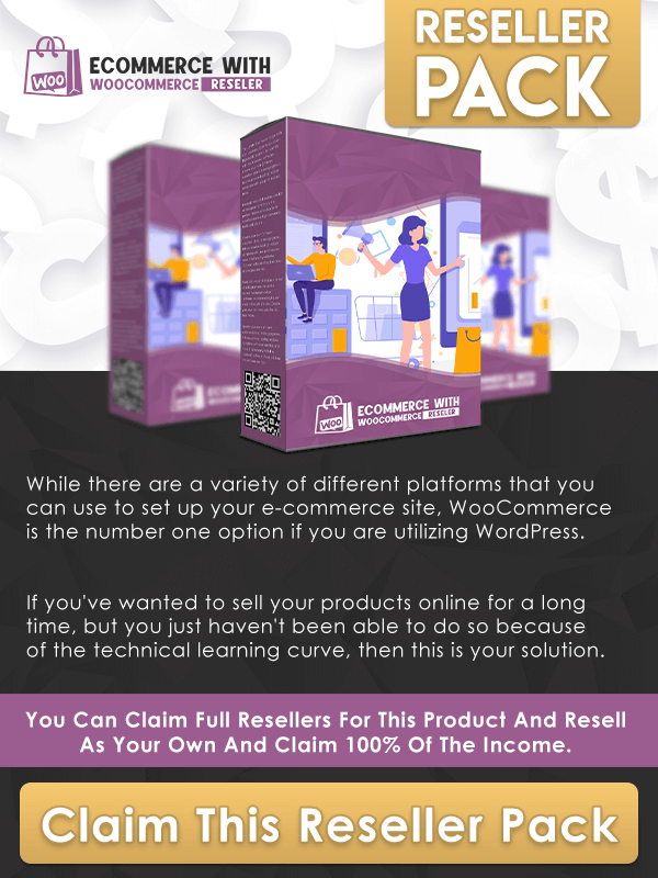 Ecommerce With Woocommerce reseller pack