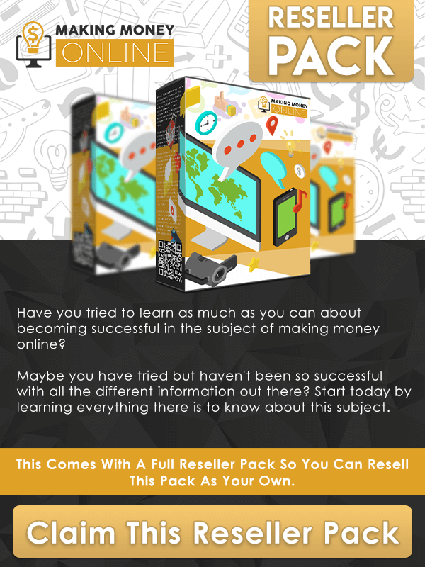 Making Money online reseller pack