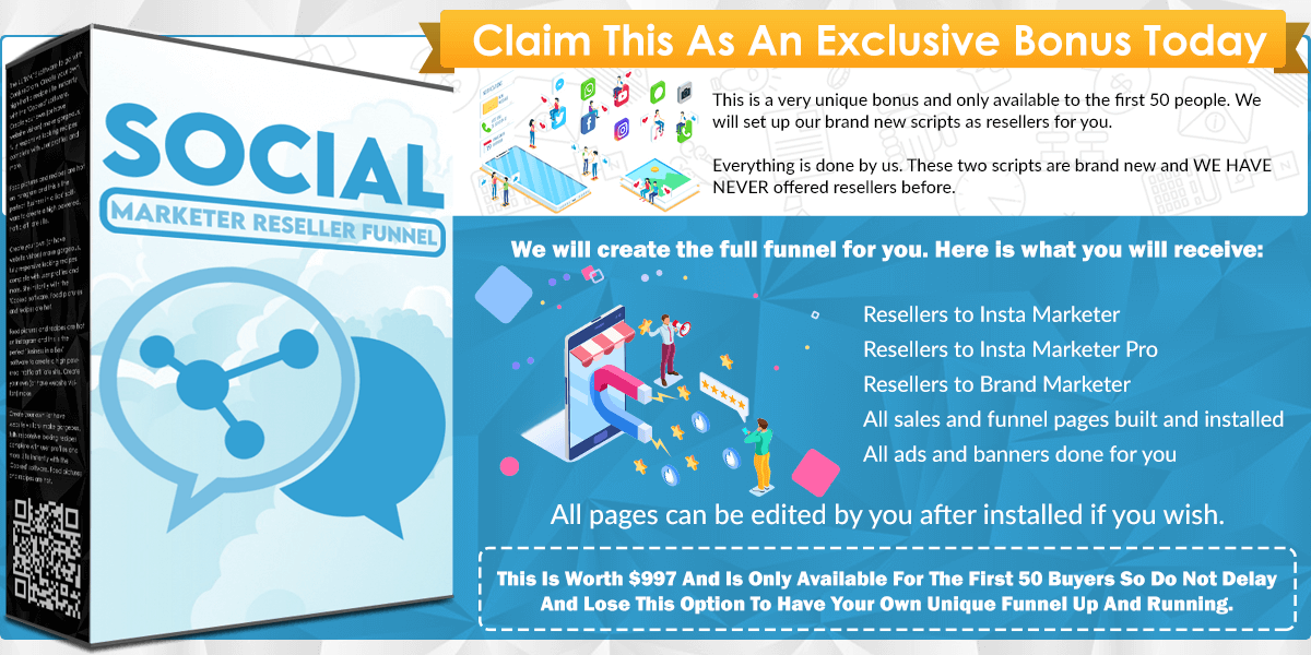 social marketer reseller funnel infographics