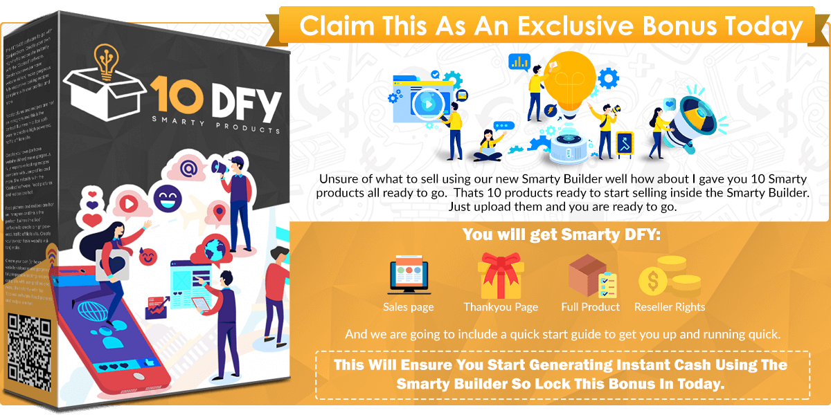 10 dfy Smarty Products infographics