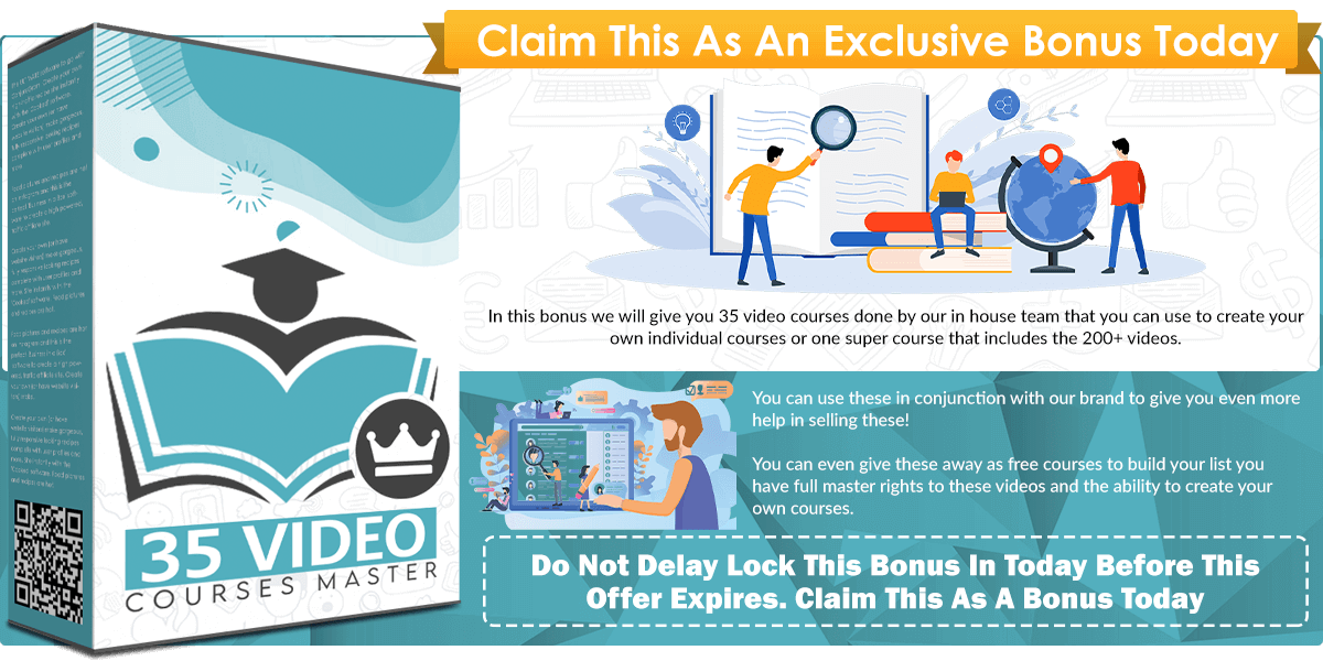 35 Course Funnel Video Courses Master infographics