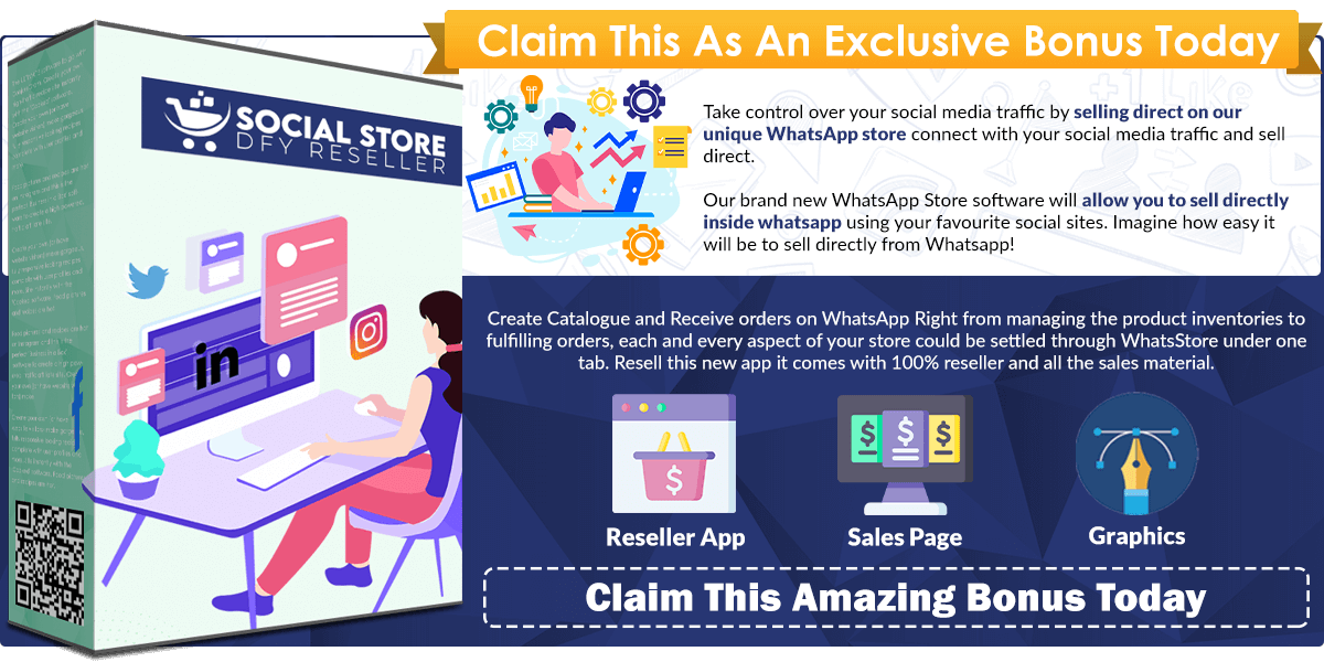 Social Store DFY Reseller infographics