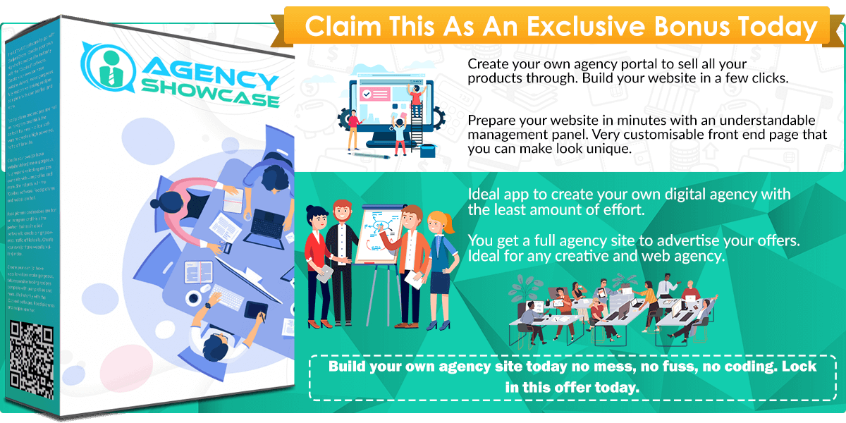 Agency Showcase infographics template