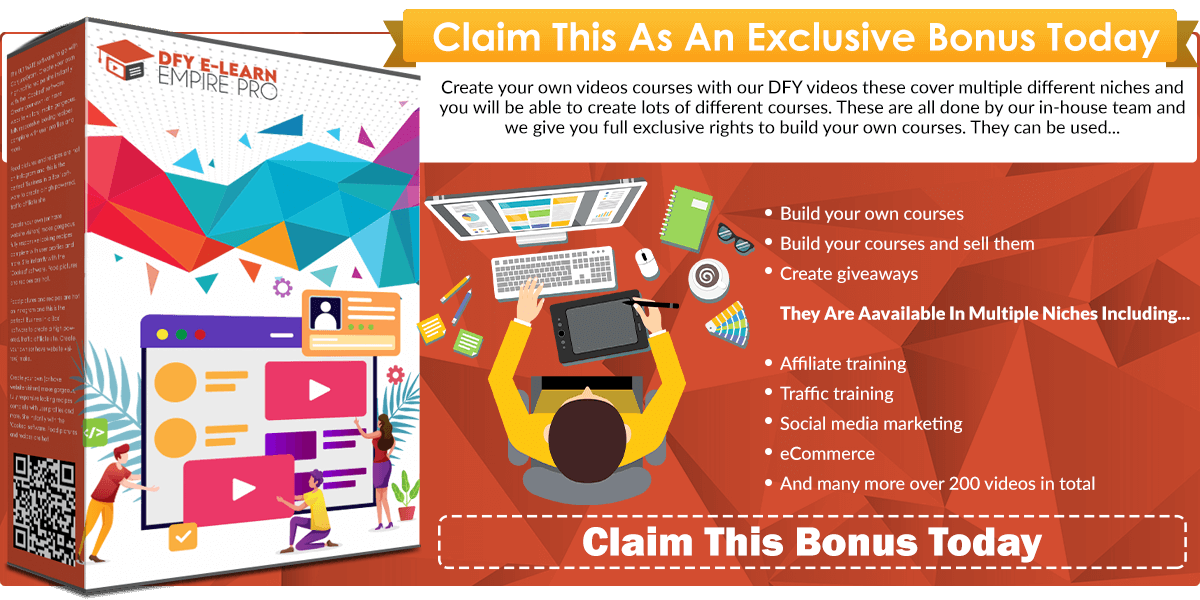 DFY eLearn Empire Pro infographics