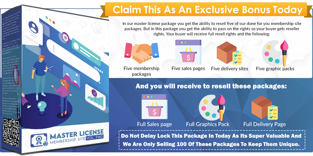 Master License Membership Sites Vol Infographics