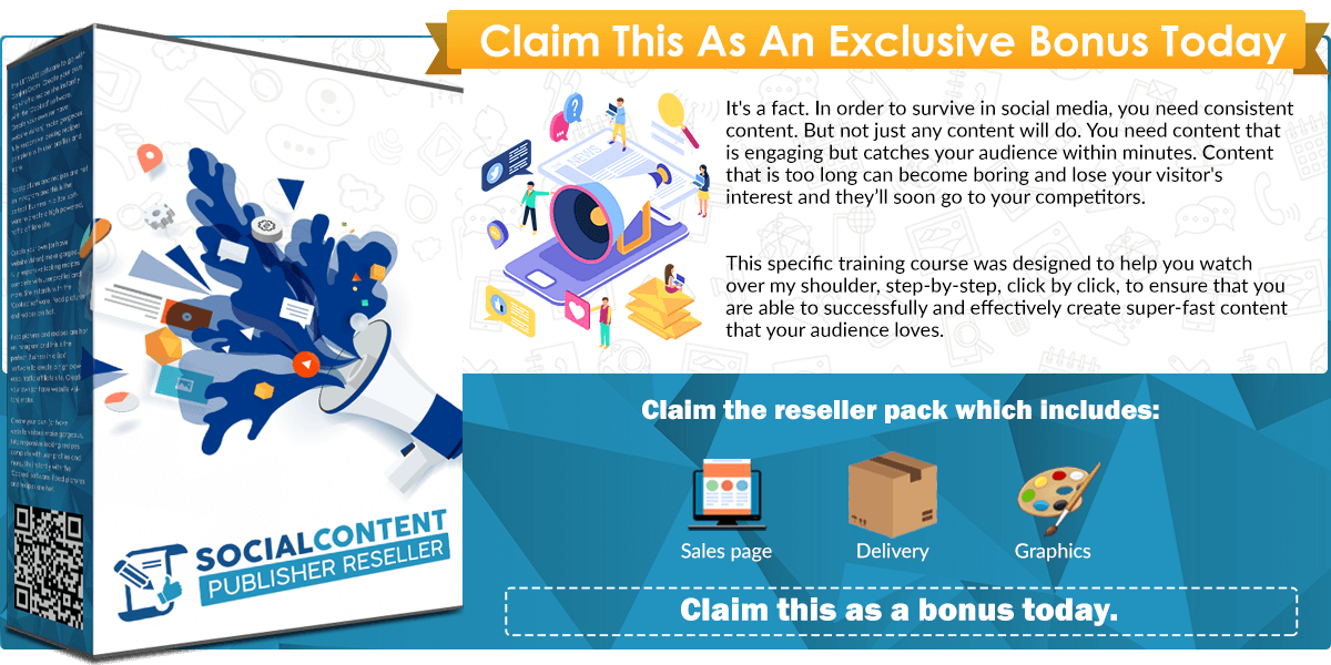 Social Content Publisher Reseller infographics reseller template